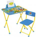 Комплект мебели «Ми-ми-мишки»: стол, стул мягкий, цвета МИКС