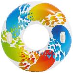 Круг для плавания 122 см Color Whirl с ручками Intex (58202)