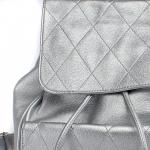 Сумка женская искусственная кожа GR-1404  (рюкзак),  1отд,  1внут+1внеш карм,  серебро 222466