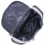 Сумка женская искусственная кожа GR-1492  (рюкзак),  1отд,  1внут+3внеш карм,  черн+серо-беж 194784