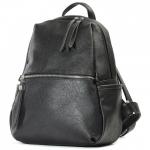 Сумка женская искусственная кожа GR-1660  (рюкзак),  1отд,  2внут+4внеш карм,  черный 216518