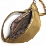 Сумка женская искусственная кожа GR-1665 поясная,  1отд,  1внут карм,  золото 220257