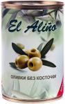 Оливки крупные без косточки El Alino, Вес 290 гр
