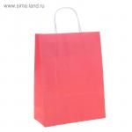 Пакет крафт "Радуга" розовый, 25 х 11 х 32 см