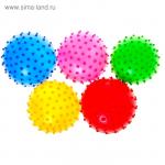 Мячик массажный, матовый пластизоль d=8 см, 15 гр, цвет МИКС