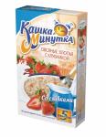 Хлопья Кунцево. Каша Минутка 215 г. сливки - клубника