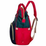 Женский рюкзак тал-6500, красно-зеленый