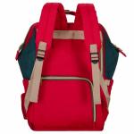 Женский рюкзак тал-6500, красно-зеленый