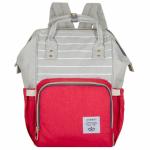 Женский рюкзак тал-6500, красный/светло-серый