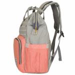 Женский рюкзак тал-6500, персиковый/серый