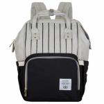 Женский рюкзак тал-6500, черный/светло-серый