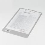 Доска-планшет BRAUBERG "Comfort" с прижимом А4 (230х350 мм), картон/ПВХ, РОССИЯ, СЕРАЯ, 222661