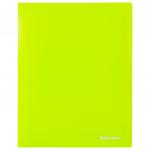 Папка 40 вкладышей BRAUBERG "Neon", 25мм, неоновая зеленая, 700мкм, 227452