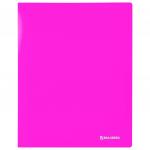 Папка 40 вкладышей BRAUBERG "Neon", 25мм, неоновая розовая, 700мкм, 227454
