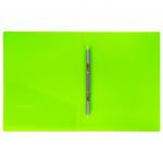 Папка с метал. скоросшивателем и внутр. карманом BRAUBERG "Neon", 16мм, зеленая,до 100л,0,7мм,227464