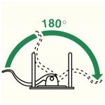 Папка-регистратор LEITZ, механизм 180°, покрытие пластик, 80 мм, красная, 10101225P