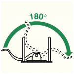 Папка-регистратор LEITZ, механизм 180°, покрытие пластик, 80 мм, черная, 10101295P