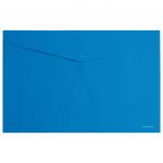 Папка-конверт с кнопкой ERICH KRAUSE "Classic", A4, до 120 л, непрозрачная, синяя, 0,18 мм, 47110