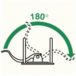 Папка-регистратор LEITZ, механизм 180°, покрытие пластик, 50 мм, красная, 10151225P