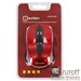Мышь OXION OMSW015 беспроводная, красная, 800/1200/1600 DPI, 3 кн.