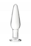 Набор анальных втулок Sexus Glass, стекло, прозрачный, 14/12,5/12 см, D 4/3,5/3 см