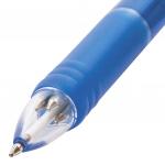 Ручка шариковая автомат. с грипом BRAUBERG Spectrum, 4 ЦВЕТА (син,чер,крас,зел), линия 0,35мм,141513