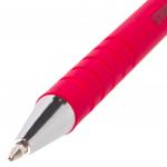 Ручка шариковая STAFF, КРАСНАЯ, корпус прорезиненный красный, узел 0,7мм, линия письма 0,35мм,142399
