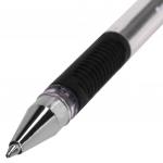 Ручка шариковая с грипом BRAUBERG X-Writer, ЧЕРНАЯ, пишущий узел 0,7мм, линия письма 0,35мм, 142404
