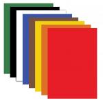 Картон цветной А4 немелованный,  8л. 8цв., в пакете, ПИФАГОР, 200х283мм, 127050