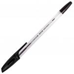 Ручка шариковая BRAUBERG X-333, ЧЕРНАЯ, корпус прозрачный, узел 0,7мм, линия 0,35мм, 142406