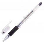 Ручка гелевая с грипом CROWN "Hi-Jell Grip", ЧЕРНАЯ, узел 0,5мм, линия 0,35мм, HJR-500R