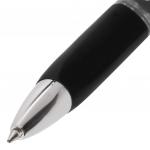 Ручка гелевая автомат. с грипом BRAUBERG Black Jack, ЧЕРНАЯ, трехгранная, 0,7мм, линия 0,5мм, 141552