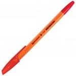 Ручка шариковая BRAUBERG X-333 Orange, КРАСНАЯ, корпус оранжевый, узел 0,7мм, линия 0,35мм, 142411
