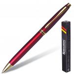 Ручка бизнес-класса шариковая BRAUBERG De luxe Red, корп.бордо, узел 1мм, линия 0,7мм, синяя, 141413