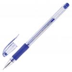 Ручка гелевая с грипом CROWN "Hi-Jell Needle Grip", СИНЯЯ, 0,7мм, линия 0,5мм, HJR-500RNB, ш/к 15183