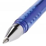 Ручка стираемая гелевая STAFF, СИНЯЯ, корпус синий, хром. детали, 0,5мм, линия 0,38мм, 142499