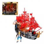 ИГРОЛЕНД Набор игровой "Пираты на корабле", 3пр, пластик, 27,5х23х9см