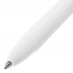 Ручка шариковая масляная автомат. BRAUBERG White, СИНЯЯ, корпус белый, 1мм, линия 0,5мм, OBPR206