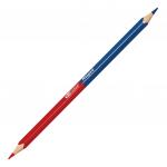 Карандаш двухцветный MAPED (Франция) "Bicolor", 1 шт., красно-синий, трехгранный корпус, 829615