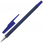 Ручка шариковая STAFF, СИНЯЯ, корпус прорезиненный синий, узел 0,7мм, линия письма 0,35мм, 142397