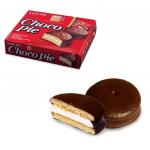 Печенье LOTTE "Choco Pie", прослоенное глазированное, в картон. упак., 336г (12штук х 28г), шк 40256