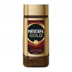 Кофе молотый в растворимом NESCAFE (Нескафе) "Gold", сублимированный, 95г, стеклянная банка