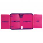 Пенал TIGER FAMILY (ТАЙГЕР) 1 отделение, 2 откидные планки, розовый-фиолет., 20х14х4 см, TGRW-004C1E