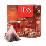 Чай TESS (Тесс) "Caramel Charm", черный с карамелью, 20 пирамидок по 1,8г, ш/к 08832