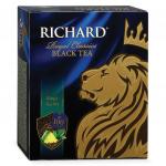 Чай RICHARD "King's Tea №1" (Ричард Кингс Ти), черный, ароматиз., 100 пакетиков по 2г, 610302