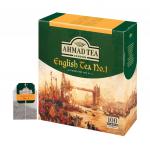 Чай AHMAD "English Tea", черный, 100 пакетиков с ярлычками по 2г