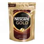 Кофе молотый в растворимом NESCAFE (Нескафе) "Gold", сублимированный, 500г, мягкая упаковка,ш/к01975
