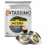 Капсулы для кофемашин TASSIMO JACOBS Espresso, натуральный кофе 16шт*8г, 13354