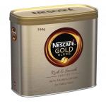 Кофе молотый в растворимом NESCAFE (Нескафе) "Gold", сублимированный, 750г, жестяная банка, ш/к01665