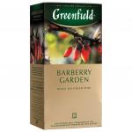 Чай GREENFIELD "Barberry Garden", черный, со вкусом барбариса, 25 пакетиков в конвертах по 2г, 0710